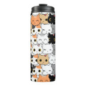 Bouteilles Isothermes CuteCute Cat Crowd Motif (Devant)