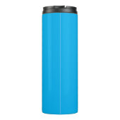Bouteilles Isothermes Cyan Blue Black Script Custom Thermal Tumbler (Dos)