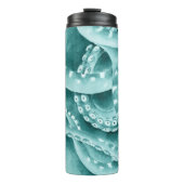 Bouteilles Isothermes Cyan Green tentacules monochrome (Devant)