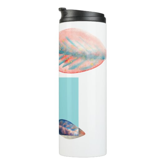 Bouteilles Isothermes Cyan Red Leaf (Tourné sur la droite)