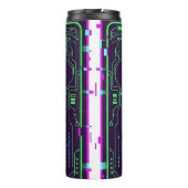 Bouteilles Isothermes ​Cyberpunk Pixel Skull Travel Mug - Loading My Rea (Dos)