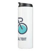 Bouteilles Isothermes Cyclisme de texte personnalisé (Tourné sur la droite)