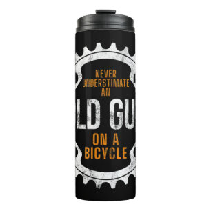 Bouteilles Isothermes Cyclisme Homme - Ne Sous-Estimez Jamais Un Vieux T