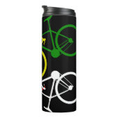 Bouteilles Isothermes Cyclisme Jaune Vert Blanc Polka-Dot Jerseys (Tourné sur la droite)