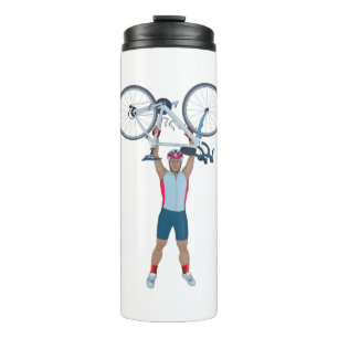 Bouteilles Isothermes Cycliste Levage d'un vélo