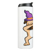 Bouteilles Isothermes Dabbing Halloween Carlin chien (Tourné sur la gauche)