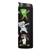 Bouteilles Isothermes Dabbing Père Noël Elf Snowman Reindeer (Tourné sur la droite)