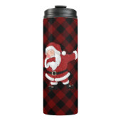 Bouteilles Isothermes Dabbing Red Plaid Santa Claus | Fun Rustic Buffalo (Devant)