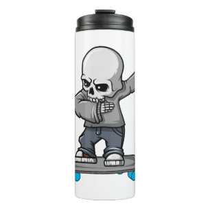 Bouteilles Isothermes Dabbing Skeleton Funny Halloween Patineur