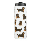 Bouteilles Isothermes Dachshund aux cheveux longs (Devant)