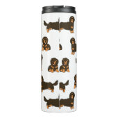 Bouteilles Isothermes Dachshund aux cheveux longs (Dos)