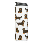 Bouteilles Isothermes Dachshund aux cheveux longs (Tourné sur la droite)