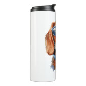Bouteilles Isothermes Dachshund avec lunettes de soleil (Tourné sur la gauche)