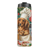 Bouteilles Isothermes Dachshund Gîtes : Noël festif (Devant)