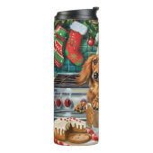 Bouteilles Isothermes Dachshund Gîtes : Noël festif (Tourné sur la gauche)