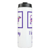 Bouteilles Isothermes Dachshund mignon chien Silhouette Purple PY&B (Devant)