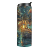 Bouteilles Isothermes Dachshund Noël Festive Voyage (Tourné sur la gauche)