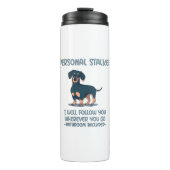 Bouteilles Isothermes Dachshund Personal Stalker (Devant)