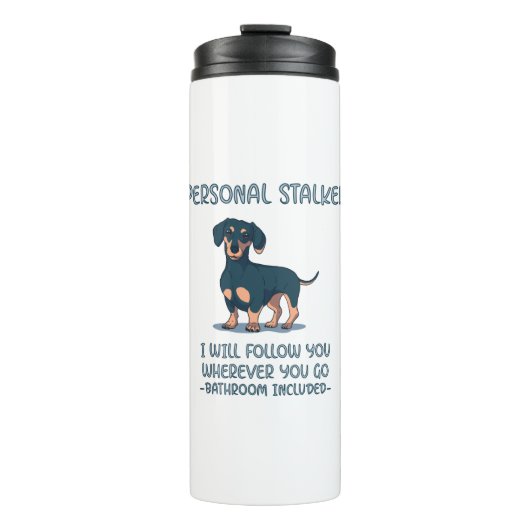 Bouteilles Isothermes Dachshund Personal Stalker (Devant)