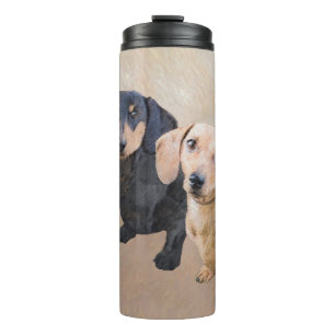 Bouteilles Isothermes Dachshund (Smooth) Peinture - Art Chien original