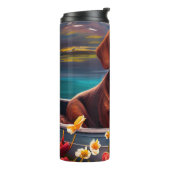 Bouteilles Isothermes Dachshund sur une pagaie : une aventure Pittoresqu (Tourné sur la gauche)