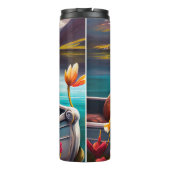 Bouteilles Isothermes Dachshund sur une pagaie : une aventure Pittoresqu (Dos)