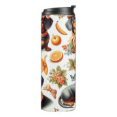 Bouteilles Isothermes Dachshund vintage sans couture (Tourné sur la gauche)