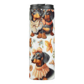 Bouteilles Isothermes Dachshund vintage sans couture (Dos)