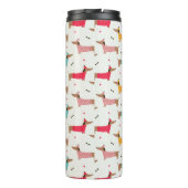 Bouteilles Isothermes Dachshunds en Sweaters Motif de vacances (Dos)