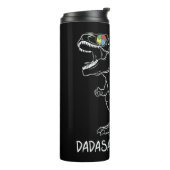 Bouteilles Isothermes Dadasaurus Daddy Rex Sensibilisation sur l'autisme (Tourné sur la gauche)