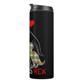 Bouteilles Isothermes Dadasaurus Daddy Rex Sensibilisation sur l'autisme (Tourné sur la droite)