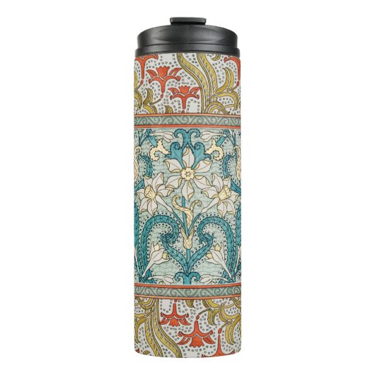 Bouteilles Isothermes Daffodique chintz papier peint à fleurs Art nouvea (Devant)