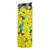 Bouteilles Isothermes Daffodiques motif floral printanier (Tourné sur la gauche)