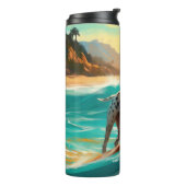 Bouteilles Isothermes Dalmation Plage Surf Peinture (Tourné sur la gauche)