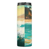 Bouteilles Isothermes Dalmation Plage Surf Peinture (Dos)