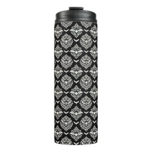 Bouteilles Isothermes Damas de chaume noir et blanc