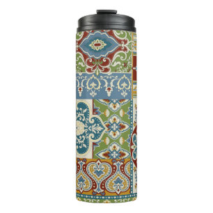 Bouteilles Isothermes Damask Patchwork : Vintage turc coloré.