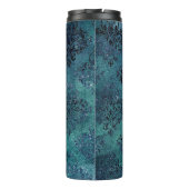 Bouteilles Isothermes Damassé noir et bleu (Dos)