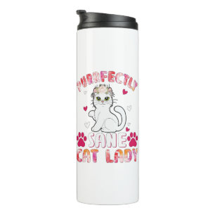 Bouteilles Isothermes Dame Chaton Parfaitement Saine d'Esprit