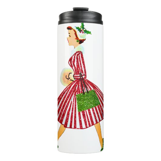 Bouteilles Isothermes dame de noël (Devant)