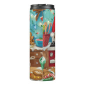 Bouteilles Isothermes Dandie Dinmont Terrier Cuisine de Noël (Dos)