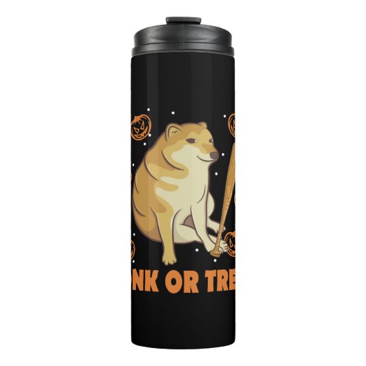 Bouteilles Isothermes Dank Meme Cheems Halloween Chien (Devant)