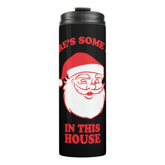 Bouteilles Isothermes Dans cette maison drôle Noël Père Noël (Devant)