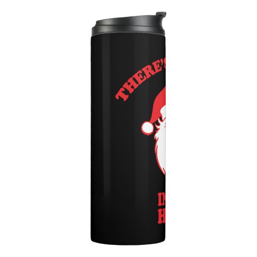 Bouteilles Isothermes Dans cette maison drôle Noël Père Noël (Tourné sur la gauche)