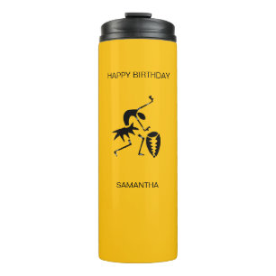 Bouteilles Isothermes Danseur de silhouette d'art africain