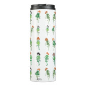 Bouteilles Isothermes Danseurs Irlandais Personnalisés Filles Mignonnes  (Dos)