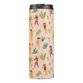 Bouteilles Isothermes Danseuses, motif feuille de palmier. (Dos)