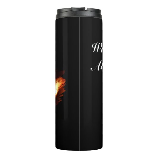 Bouteilles Isothermes Darts - with Flaming Dart image - Personalize (Dos)