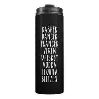 Bouteilles Isothermes Dasher Dancer Prancer Vixen Whiskey Vodka