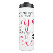 Bouteilles Isothermes Data Scientist Ninjas (pour les femmes en technolo (Devant)